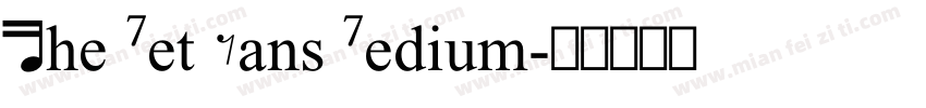 The Met Sans Medium字体转换
